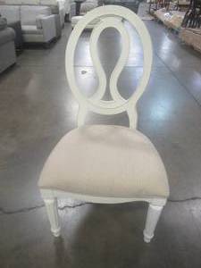 lot 115 image: CREATED FOR MACYs UNIVERSAL FURNITURE Upholstered Dining Balloon-Back, Side Chair. In Like New Condition. Nice and Comfortable.