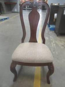 lot 139 image: CREATED FOR MACYs LEGACY CLASSIC FURNITURE Splat Back Dining Side Chair With Upholstered Seat.
