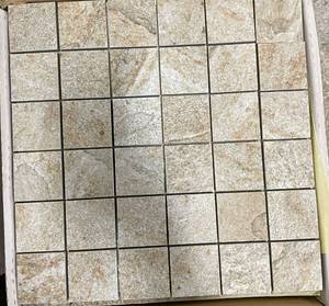 lot 79 image: 23 Sheets Azuliber Nistos Beige Premium Porcelain Mosaic Tile