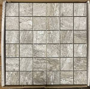 lot 71 image: 54 Sheets Azuliber Nistos Gris Premium Porcelain Mosaic Tile