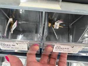 6 TRAY BIN ASSORTED BRASS FITTINGS