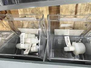 6 TRAY BIN ASSORTED PLASTIC FITTINGS