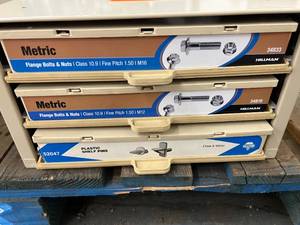 3 DRAWERCABINET ASSORTED METRIC FLANGE BOLTS