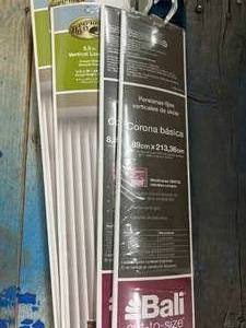 NEW, VINYL VERTICAL LOUVERS