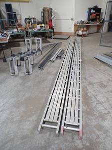 Alum-a-pole Corporation Pro-jack Set with 25ft Scaffolding Planks  includes 2 jacks, 2 (25ft) scaffolds, extension poles and accessories&nbsp