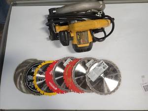 Dewalt DW369 Circular Saw With Electric Brake  includes extra saw blades