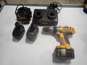 DeWalt Bundle  Includes DW983 Cordless Drill, 3 Batteries, 2 Battery Chargers and some extra Drill Bits