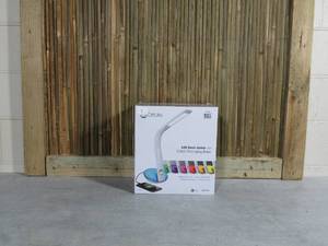 lot 1 image: OttLite LED Desk Lamp with Color Changing Base