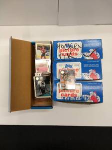 lot 2 image: 1993-94 Topps Premiere Hockey Series 2 Vending Box 500ct (3 Boxes) and Hockey Card Lot