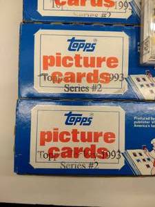 lot 6 image: 1993-94 Topps Premiere Hockey Series 2 Vending Box 500ct (4 Boxes) and Hockey Card Lot