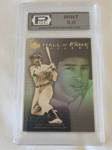 lot 18 image: 1993 Joe Dimaggio & Lou Gehrig Stadium Seat Graded Cards