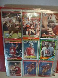 lot 33 image: Large Collection of Football Cards (Joe Montana & Jerry Rice Cards Plus Tyler Johnson & Jerry Jeudy Rookie Cards)
