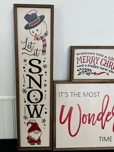 Collection of Decorative Holiday Sayings - Holiday Wall Decor
