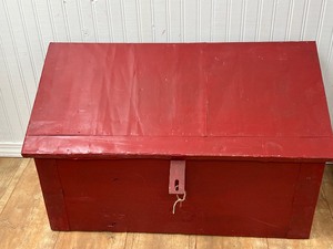 Fun Decorative Painted Red Trunk