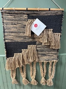 Beautiful Wall Weaving with Strand of Coordinating Beads