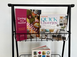 Unique Shaped Decorative Rack with Fun Home DecoratingStyling Books