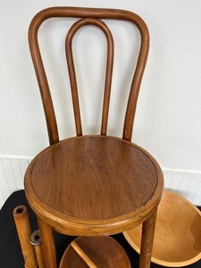 Fun Vintage Wooden Items including a Vintage Wooden Chair and Dough Bowl