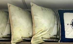 Nautical Themed Throw Pillows - NEW