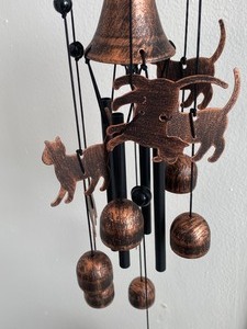 Fun Decorative Cat Themed Wind Chime - New