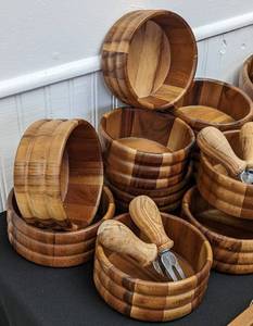 Gorgeous Wood Serving Bowls and Utensils