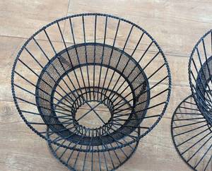 Pair of Metal Wire Decorative Planter Holders