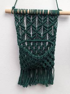 Three Macrame Hanging Baskets