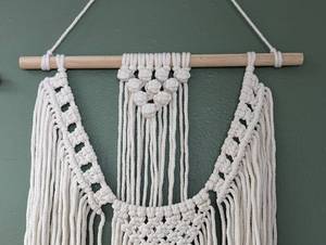 Pair of Macrame Wall Hangings