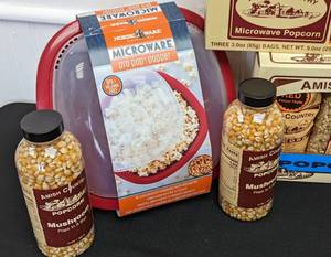Amish Popcorn Sets and Nordicware Popper