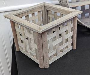 Woven Decorative Baskets and Wall Shelf