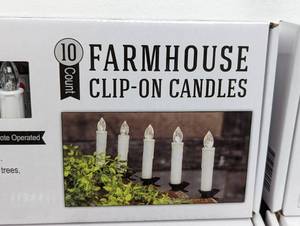 Farmhouse Style Clip On Candle Lights