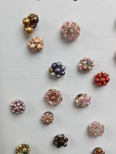 Framed Magnet Board with Vintage Earrings