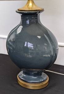 Blue and Gold Ceramic Table Lamp