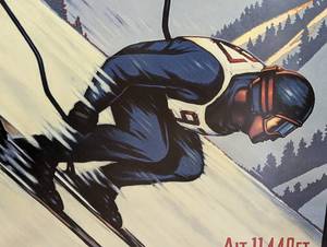 Framed Beaver Creek Birds of Prey Ski Poster