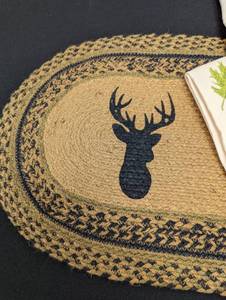 Adorable Braided Deer Runner and Dish Towels