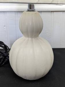 Pair of Petite White Table Lamps