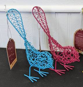 Colorful Decorative Wire Birds