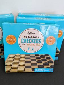 New Reversible Tic Tac ToeChecker Boards