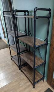 Pair of Industrial Style Bookshelves
