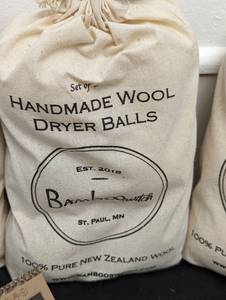 Bamboo Soap Saver Bags and Wool Dryer Ball Sets