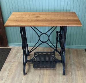 Reclaimed Wood Sewing Table