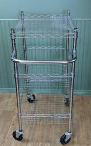 Three Tier Rolling Metal Utility Cart