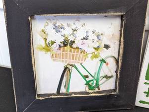 Pretty Framed Floral Decor