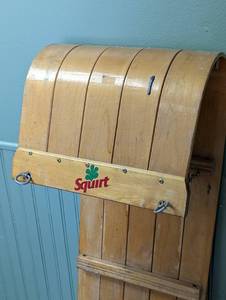 Squirt Vintage Wood Toboggan