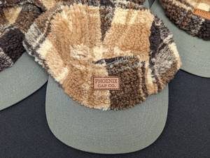 Adult Fuzzy Plaid Phoenix Cap Co. Hats