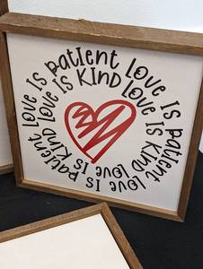 Wood Framed Decorative Wall Signs