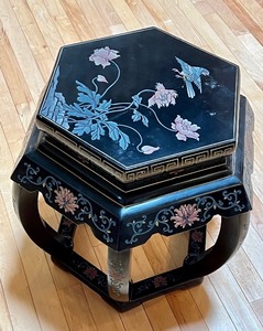 lot 31 image: Asian Inspired Decorative Stool
