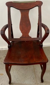 lot 84A image: Antique Walnut Guthridge Barbershop Chair