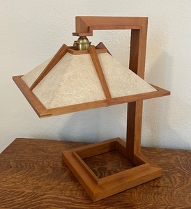 lot 52 image: Frank Lloyd Wright Arts and Crafts Taliesin Table Lamp