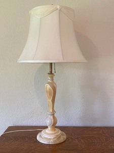 lot 99 image: Unique Lamp Made from Marble from a Statue from the Ramsey County Courthouse