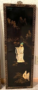 lot 151 image: Trio of Asian Inspired Decorative Panels